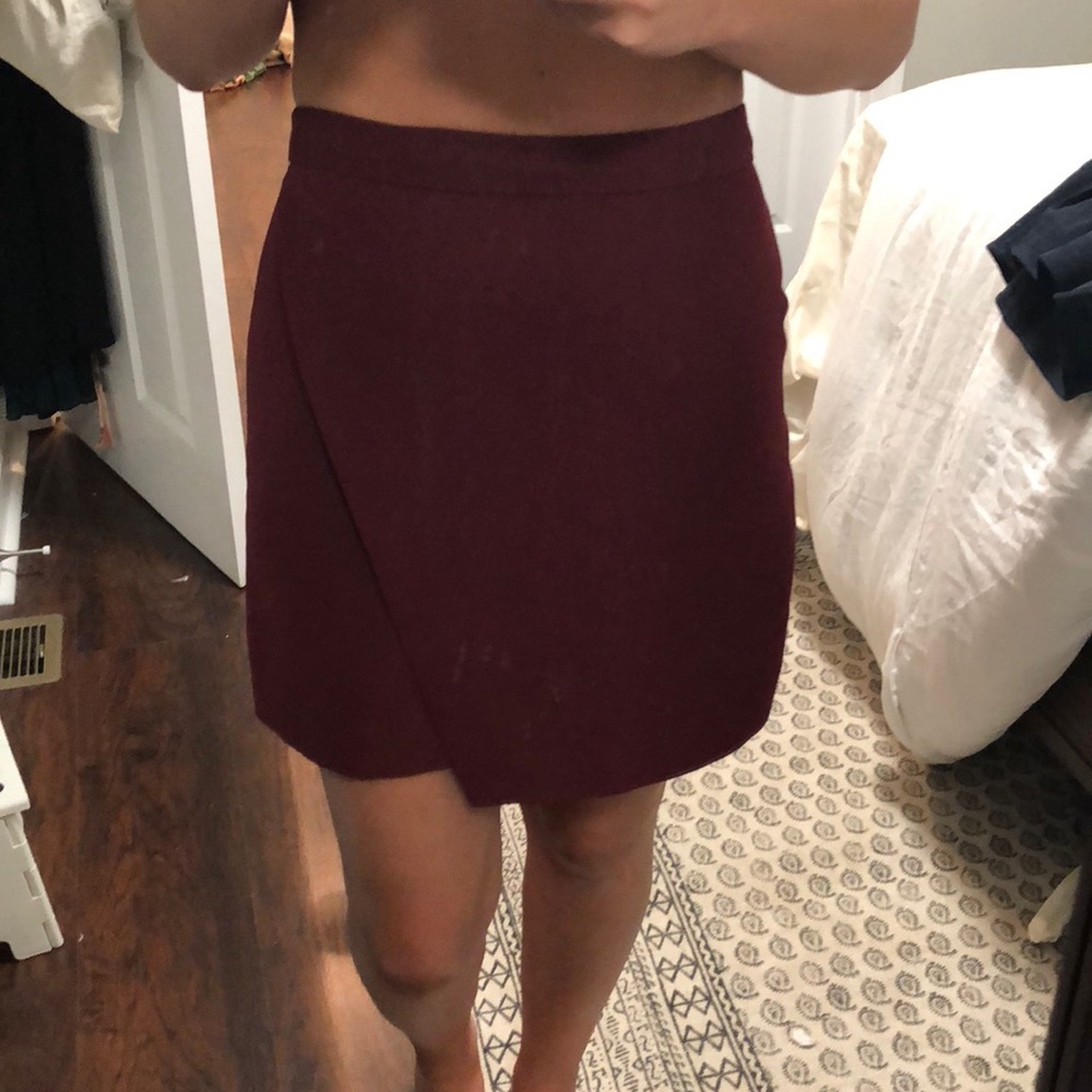 Crimson/Cranberry Colored Skirt
